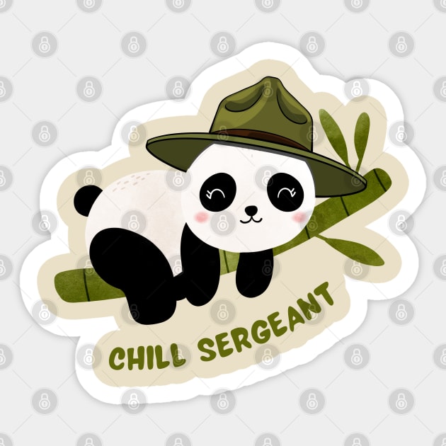 Chill Seargent Sticker by Delicious Art